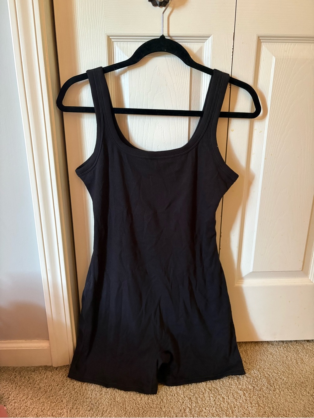 No Boundaries Black Tank One-Piece Footie